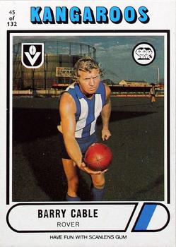1976 Scanlens VFL #45 Barry Cable Front